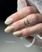  zlaté třpytivé gelové nehty