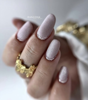  stříbrné třpytivé gelové nehty