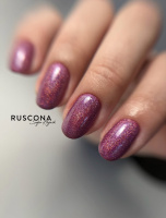  fialové třpytivé gelové nehty