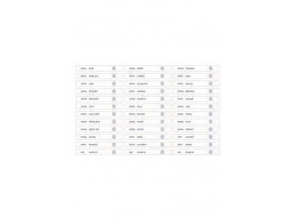 Musterbuchaufkleber - gesamter Bogen - GELLACKE