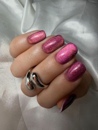 cat eye 18 🌟💗💗 @naildesign_tereza_ #ruscona #cateye #cateyenail #nails