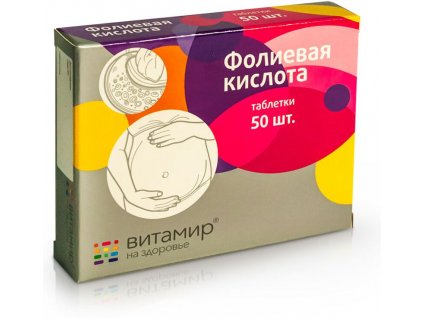 Kyselina listová Vitamir 50*104mg