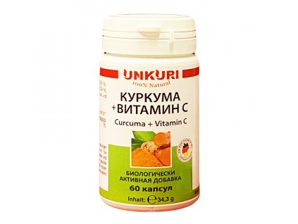Kurkuma +vitamin C Unkuri 60 kapslí