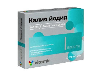 Kalium a jod Vitamir 100tab*10mg