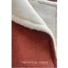Merino Wool Baby Blanket 3in1 | 100x75 cm | RUST