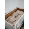 Linen Crib Bumper | RUST