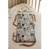 Baby Sensory Contrast Crib Bumper | 60x27 cm | RUST