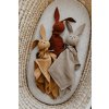 Organic Muslin Bunny Comforter | RUST