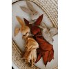 Organic Muslin Bunny Comforter | RUST