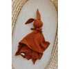 Organic Muslin Bunny Comforter | RUST