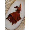Organic Muslin Bunny Comforter | RUST