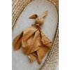 Organic Muslin Bunny Comforter | MUSTARD