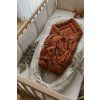 Bundle Deal | 3-Bow Linen Swaddle RUST + Baby Nest NATURAL