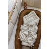 Bundle Deal | 3-Bow Linen Swaddle NATURAL + Baby Nest CARAMEL