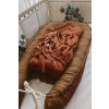 Bundle Deal | 3-Bow Linen Swaddle RUST + Baby Nest CARAMEL