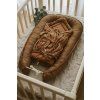 Bundle Deal | 3-Bow Linen Swaddle CARAMEL + Baby Nest CARAMEL