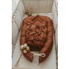 Bundle Deal | 3-Bow Linen Swaddle RUST + Baby Nest RUST
