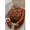 Bundle Deal | 3-Bow Linen Swaddle RUST + Baby Nest RUST