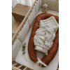 Bundle Deal | 3-Bow Linen Swaddle NATURAL + Baby Nest RUST
