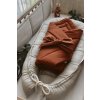 Bundle Deal | 1-Bow Linen Swaddle RUST + Baby Nest NATURAL