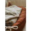 Bundle Deal | 1-Bow Linen Swaddle NATURAL + Baby Nest RUST