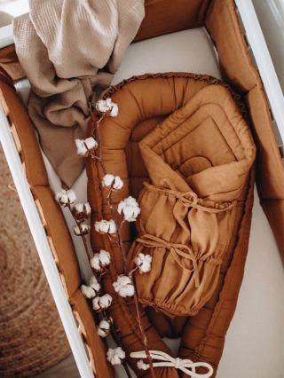 Karamelový ľanový set 🧸🤎