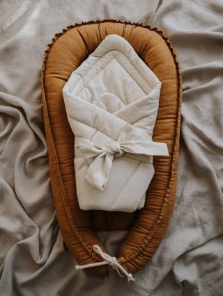 Ľanový set do postieľky - nie len estetické, ale najmä z bezpečných organických materiálov.