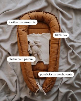 Ľanové hniezdo je • skvelá bezpečnostná pomôcka, vy rodičia, môžete byť pokojní, že je bábätko v bezpečí a nespadne z...