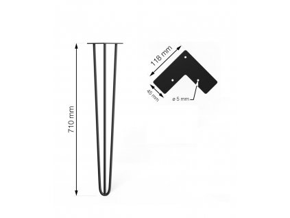 Hairpin 710mm 1