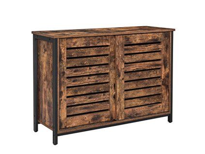 Kuchyňská skříňka, 100 x 35 x 70 cm, rustikálně hnědá a černá