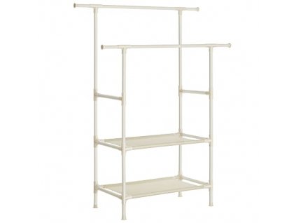 Kovový věšák na oděvy, 114 x 45 x 171 cm, bílý