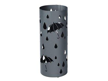 Kovový stojan na deštníky, průměr 19,5 cm, šedý