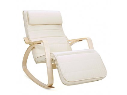 Houpací křeslo, 67 x 115 x 91 cm, béžové