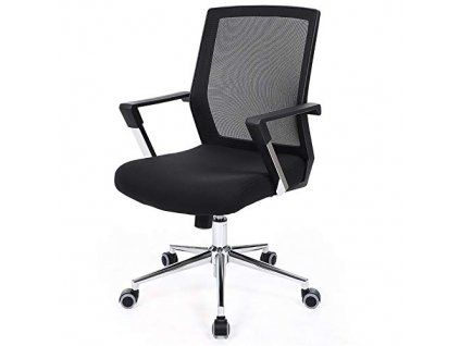 Kancelářská židle, 54,5 x 55 x 92-101,5 cm, černá