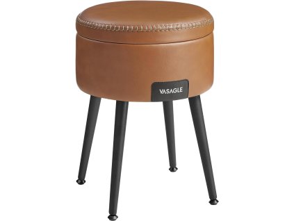 Taburet, průměr 32 cm, karamelově hnědý