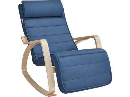 Houpací křeslo, 67 x 121,5 x 84 cm, tmavě modré