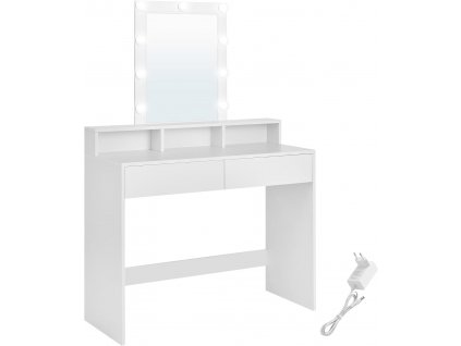 Toaletní stolek, 100 x 40 x 145 cm, bílý