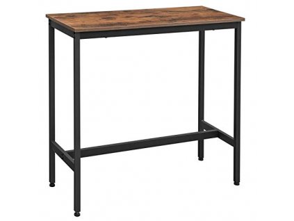 Barový stůl, 100 x 40 x 90 cm, rustikálně hnědý a černý