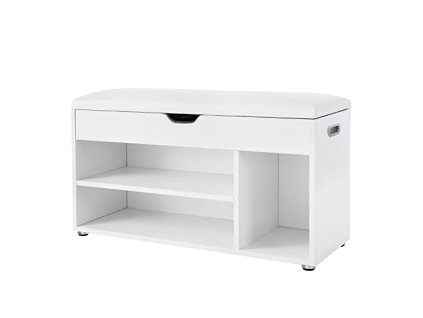 Botník, 80 x 30 x 44 cm, bílý