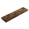 Nástěnná police, 80 x 3,8 x 20 cm, rustikálně hnědá
