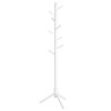 Stojanový věšák na kabáty s nastavitelnou výškou, 47 x 47 x 175 cm, bílý