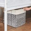 Kovový rám na postel, pro matrace 90 x 210 cm, bílý