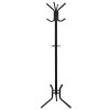 Stojanový věšák na kabáty, 49 x 49 x 176 cm, černý