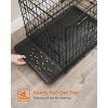 Skládací přepravka pro psy, 107 x 70 x 77,5 cm, 2 dveře, černá