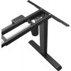 Výškově nastavitelný rám stolu, 115-147 x 55 x 71-112 cm, černý