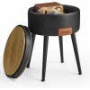Taburet, průměr 32 cm, černý