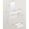 Toaletní stolek, 100 x 40 x 145 cm, bílý