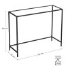 Konzolový stolek, 100 x 35 x 80 cm, černý