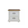 Rustikální noční stolek WHITE HOME SLIM COM112 (Barevné provedení Bílá patina K03 - světlý vosk K01)