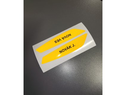 Polep na přilbu Rosenbauer Heros H10 (polep ze 2 částí)